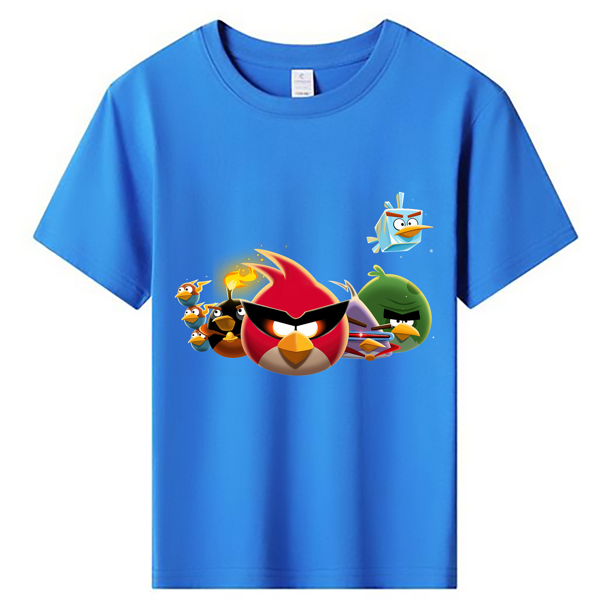 （画像用） Angry Birds アングリーバード 綿100％キッズTシャツ（フロントプリント）